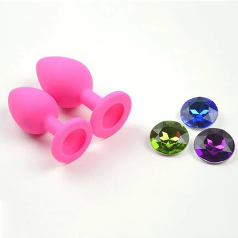 Zerosky Silicone Rose Butt Plug Anal Trainer Set Sex Toy For Men Women Products 3 Sizes |