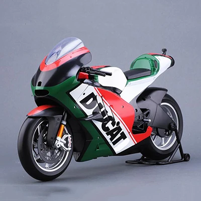 DUCA Green 1:6 масштаб KTM Мотоцикл литье под давлением GP гоночные велосипеды уличные игрушки в форме мотоциклов подарок для экшн-фигуры сцена строительство дисплей - Цвет: DUCA Green