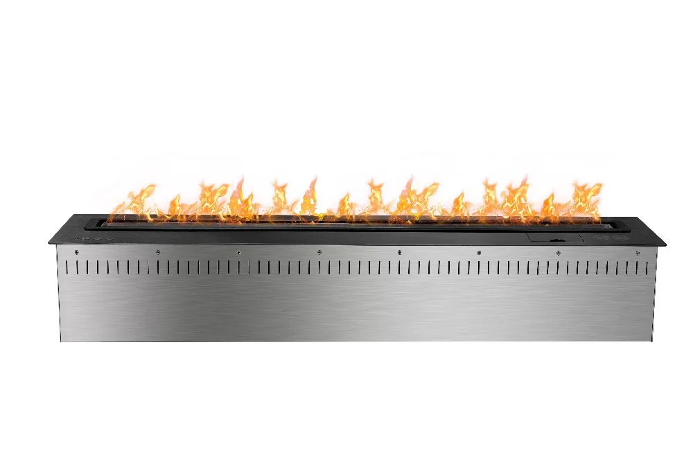 

on sale 48 inch black/stainless decorative bio fuel fireplace
