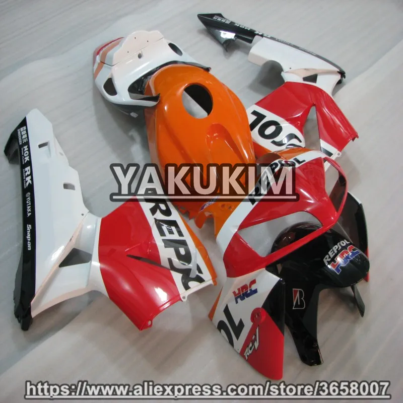 Якуким ABS Инжекционный обтекатель наборы для Honda CBR600RR F5 05 06 2005 2006 мотоциклетные