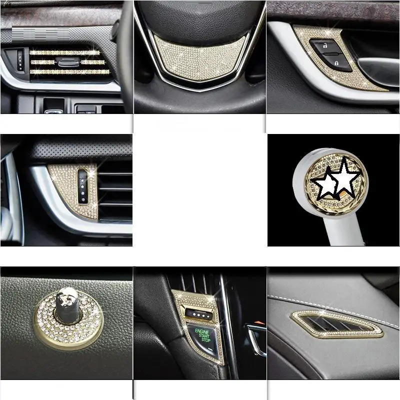Кнопка Зажигания интерьерные декоративные хромовые автомобильные аксессуары