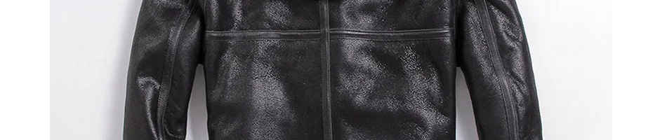 Оригинальное меховое пальто из овчины, мужское кожаное пальто с капюшоном, зимняя теплая кожаная куртка, черная короткая тонкая куртка-пилот, мотоциклетная куртка с капюшоном