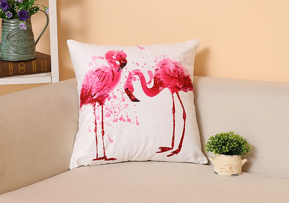 Faroot Decorazione Divano Фламинго Divano чехол для подушки Cuscino Custodia Cuscino чехол для подушки - Цвет: J