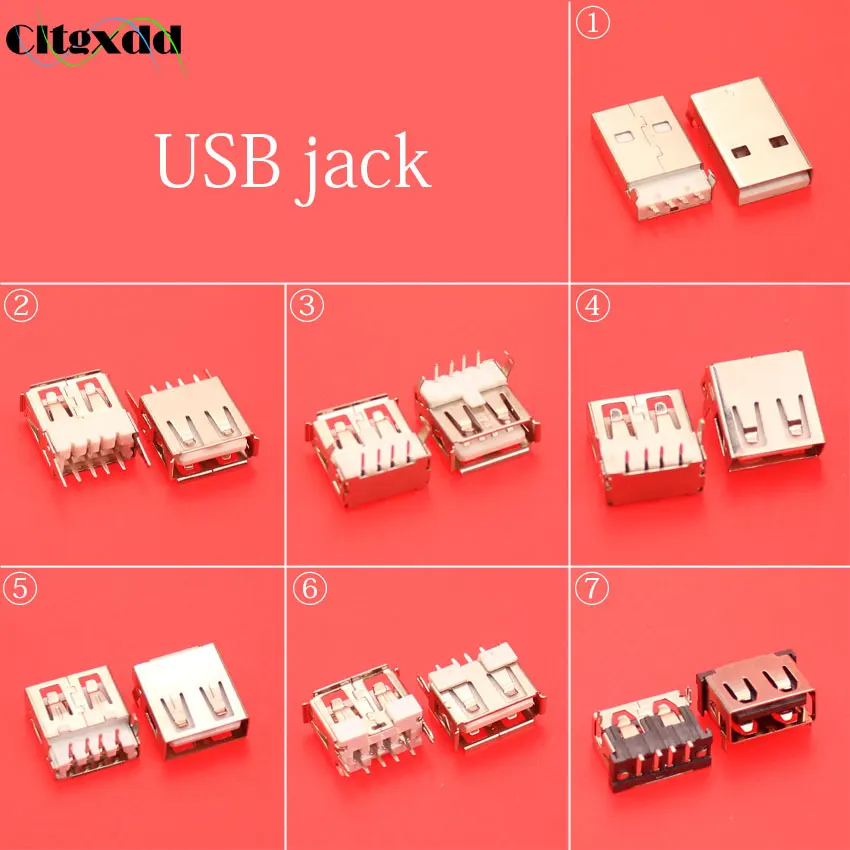 Разъем для ремонта материнской платы cltgxdd 7 моделей 4-контактный разъем USB |