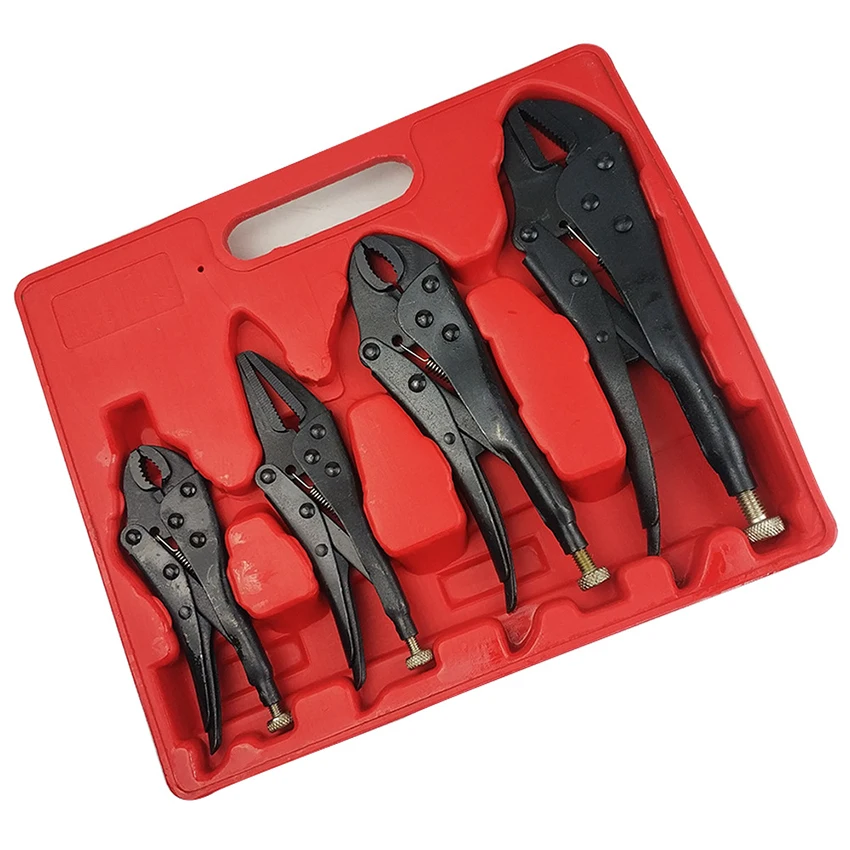 4pcs Force Pliers Set Steel Black Heat Treatment Household Combination Tool Wire Cutters Stripper Crimping Locking | Инструменты