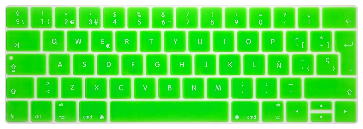 ЕС, Испания, испанский чехол для клавиатуры для нового MacBook Pro 13 15 с сенсорной панелью A1989 A1990 A1706 A1707 протектор кожи