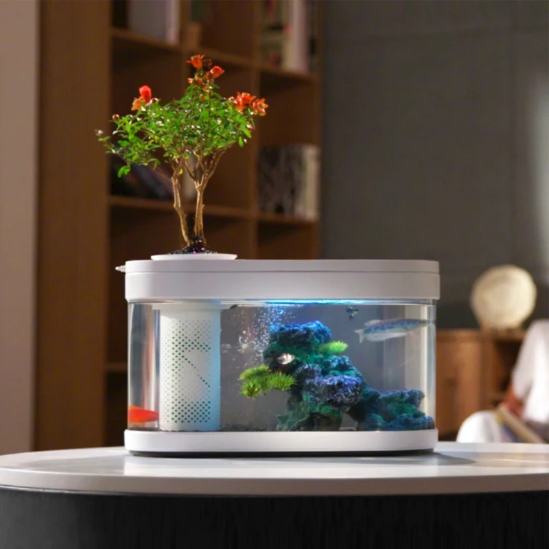 XIAOMI геометрический аквариум Aquaponics экосистема маленький водный сад