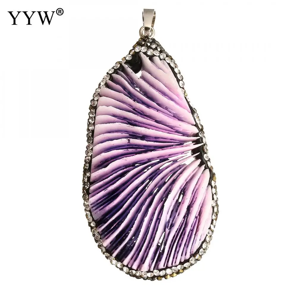 1 шт. Подвески кораллового цвета для ожерелья сережек Большая подвеска из