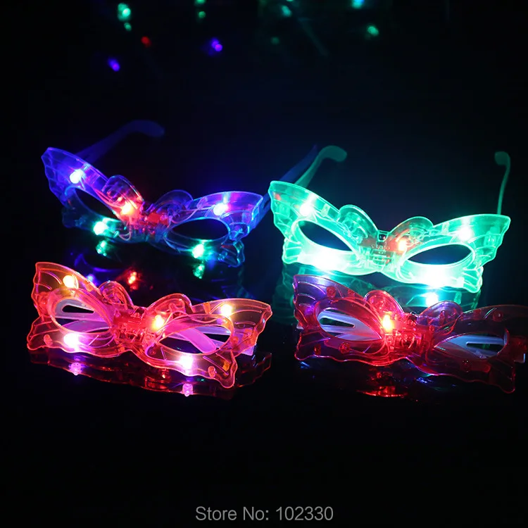 Популярные детские мигающие светодиодные очки для слепых глаз с затвором