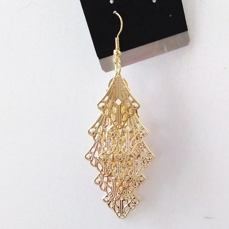 Новый стиль 9 см ромб концентратор кисточкой Серьги капли серьги ручной работы