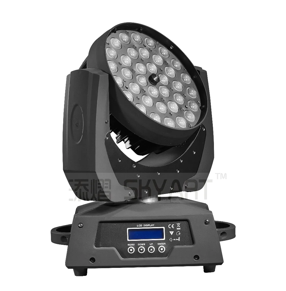 1 блок Бар Диско 36x10 Вт RGBW 4в1 zoom wash led сценический светильник с подвижной головкой |
