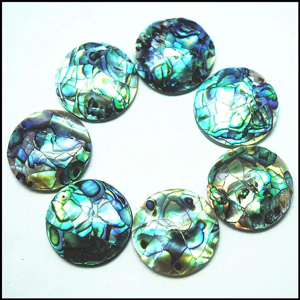 10 шт. натуральная основа кабошоны раковины морски ушек бусины аксессуары круглой