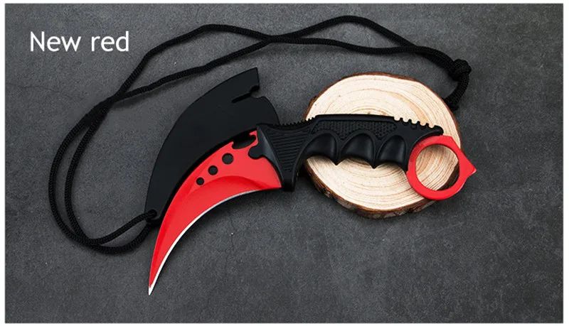 Karambit CSGO игра коготь нож открытый коготь высокой твердости нож для выживания в дикой природе многофункциональный прямой нож