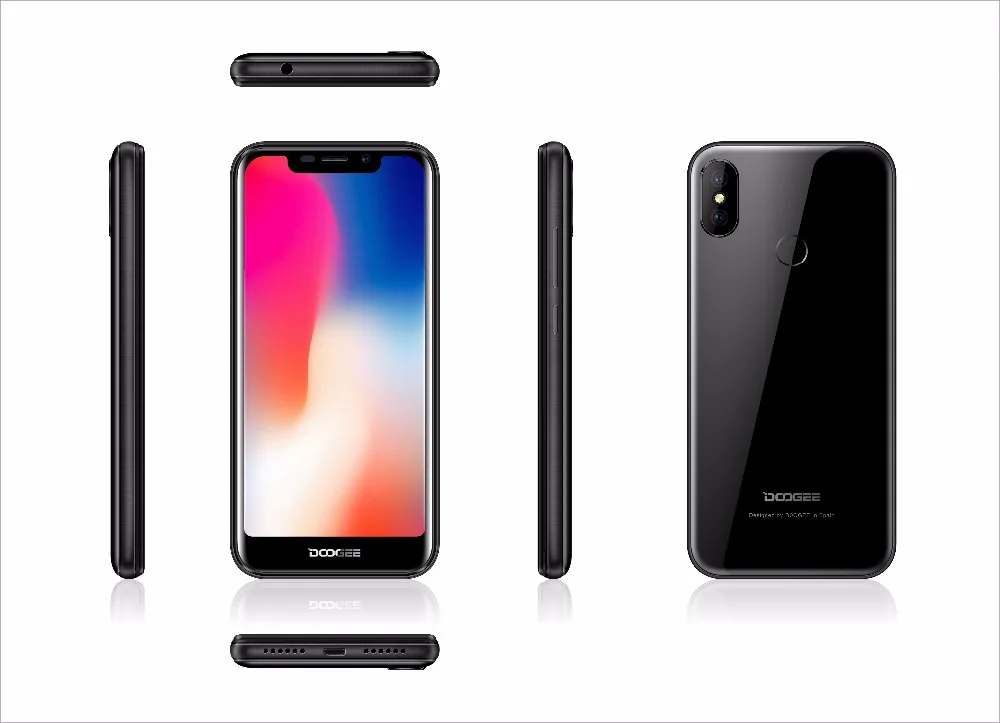 DOOGEE X70 5 ''u-вырез 19:9 смартфон MTK6580 четырехъядерный 2 Гб ОЗУ 16 ПЗУ двойная камера