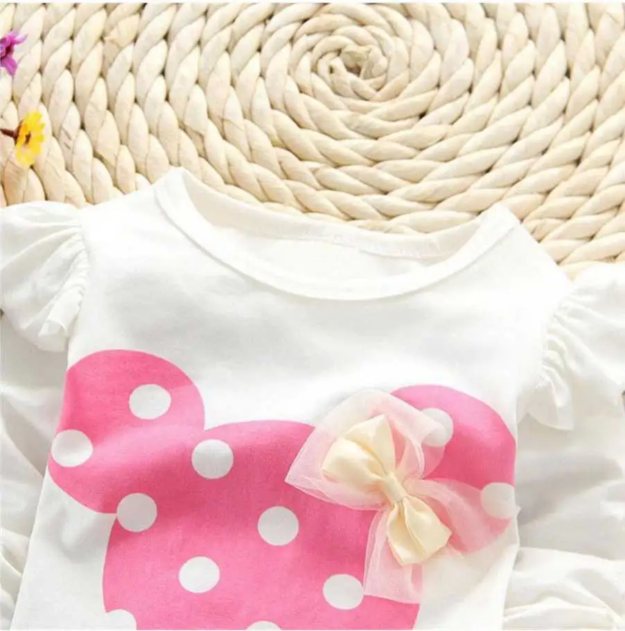 Girls Clothes Girl Suit Minnie Holiday Children Sets Mickey Kids T-shirt Legging Pants Sports Toddler Clothing | Детская одежда и