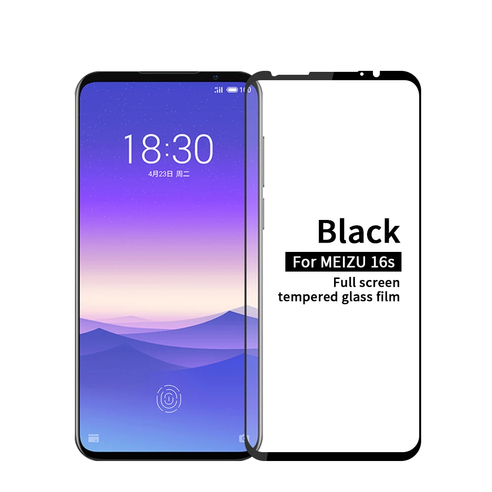 Закаленное стекло с полным покрытием для Meizu 16S 16th 16 Plus Защитная пленка экрана 15 16X