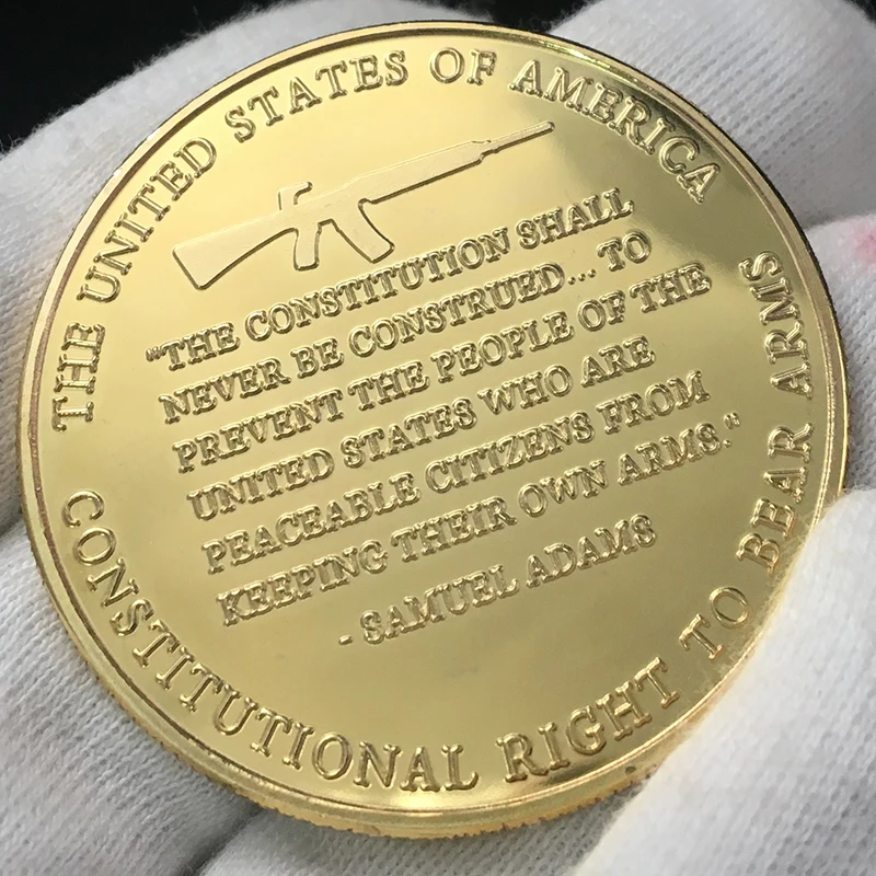 Американский Фримен священное право нести оружие памятная монета Томас