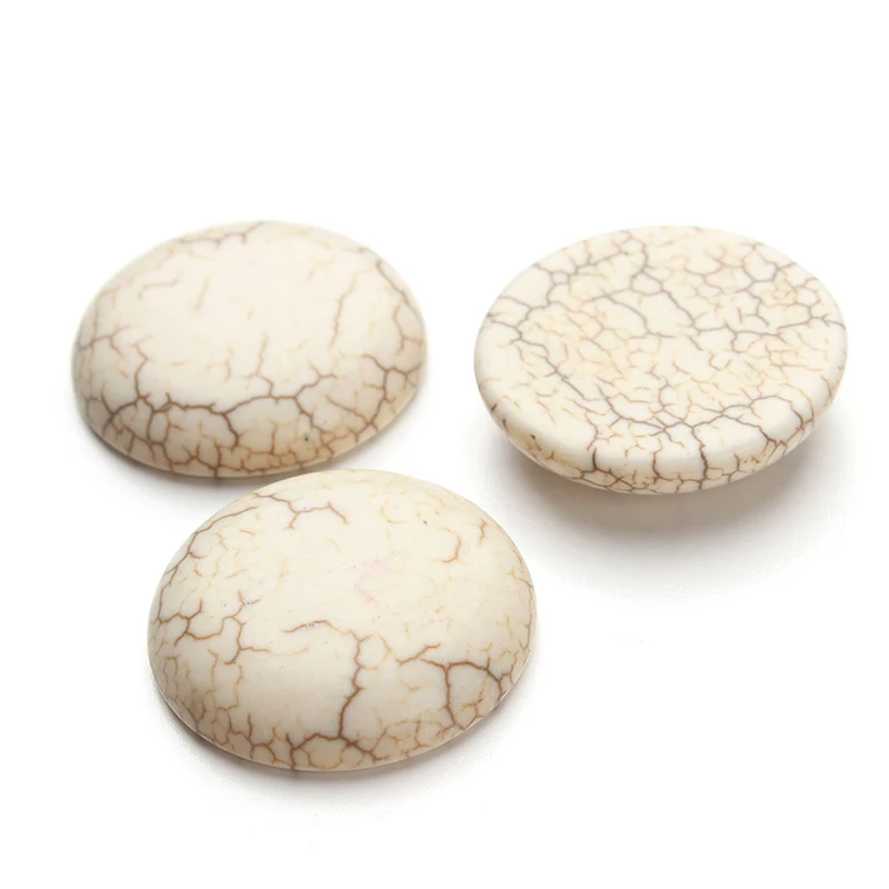 Полукруглые бусины из натурального белого бисера 10 шт./лот 6 30 мм с плоским