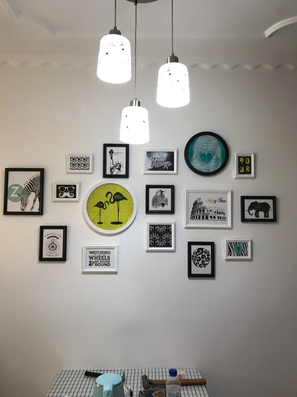 Европейские 16 шт./компл. деревянные рамки для картин детская фоторамка стен рамка