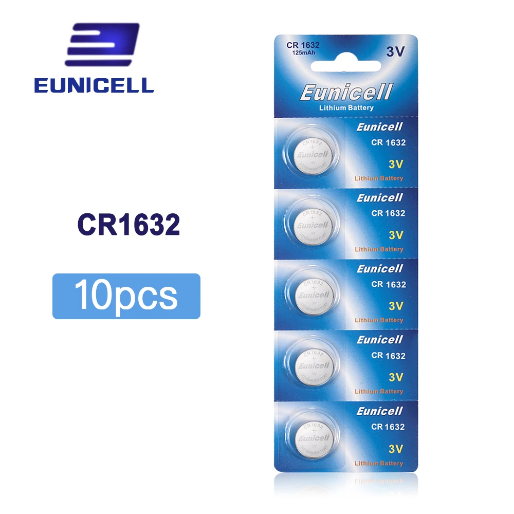 10 шт. батарейки CR1632 CR 1632 ECR1632 DL1632 KCR1632 LM1632 3 в с литиевой кнопкой для игрушек часов 2