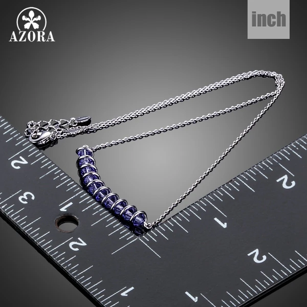 Модное дизайнерское ожерелье AZORA Stellux с австрийским кристаллом 10 шт. TN0159|design