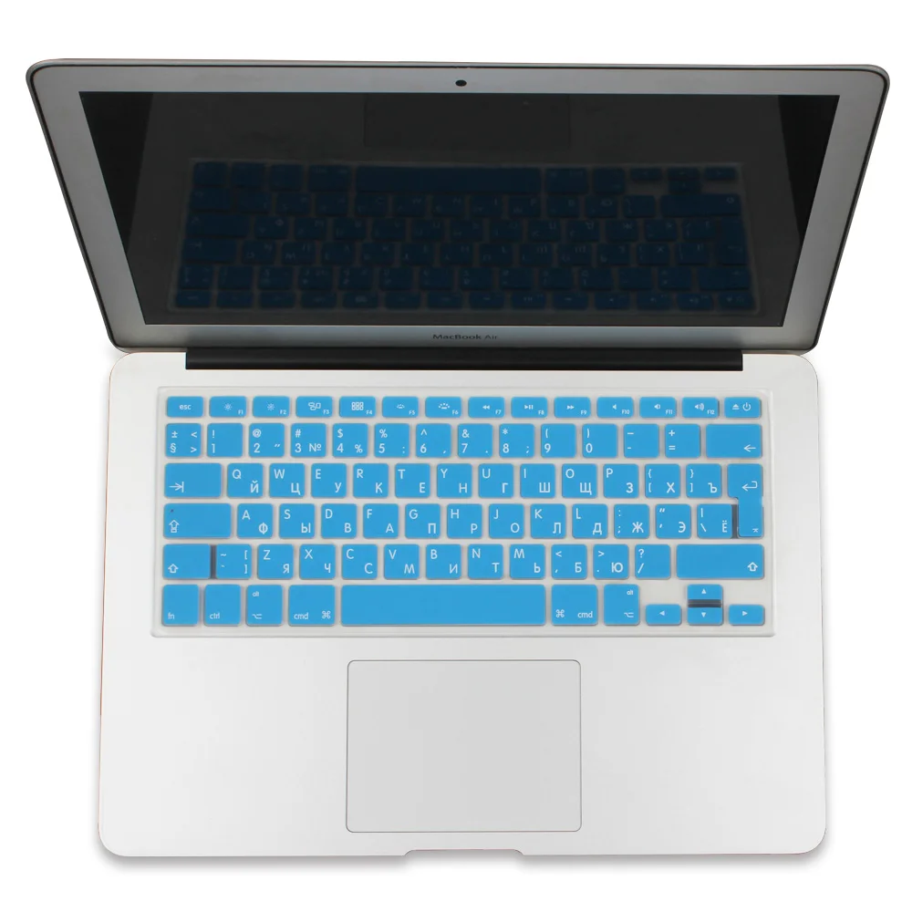 Мягкая силиконовая клавиатура для Apple Macbook Air Pro retina 13, 15, 17 дюймов, защитная клавиатура, наклейки