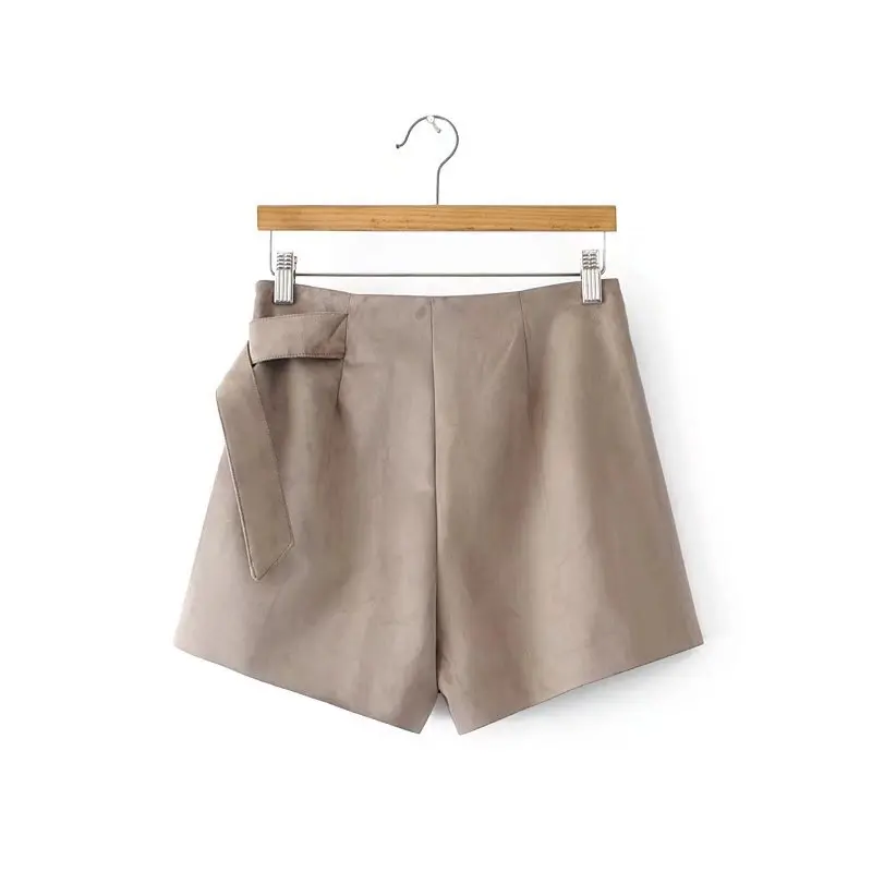 2017 женские осенние и зимние шорты WAF189 на шнуровке юбки замшевые для сна с