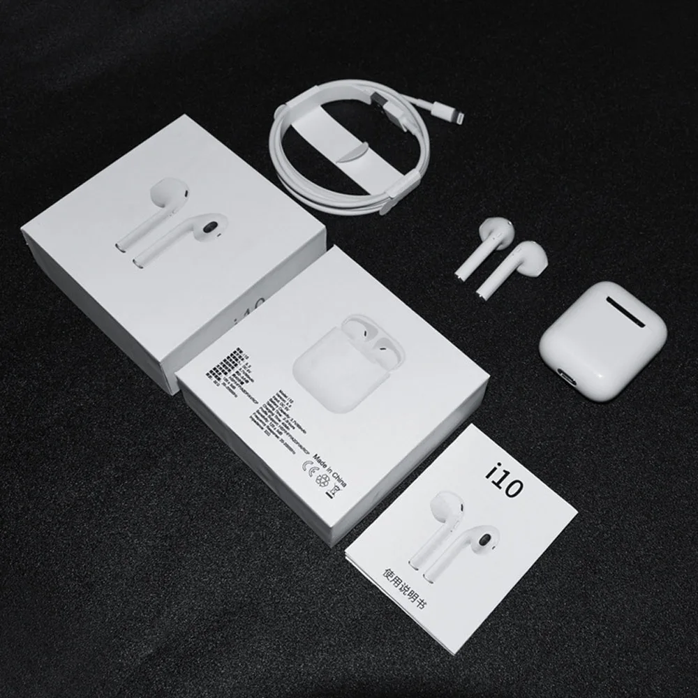 Новинка i10 TWS Mini Bluetooth 5,0, беспроводные наушники, супер стерео, басовые наушники, бинауральная гарнитура, наушники