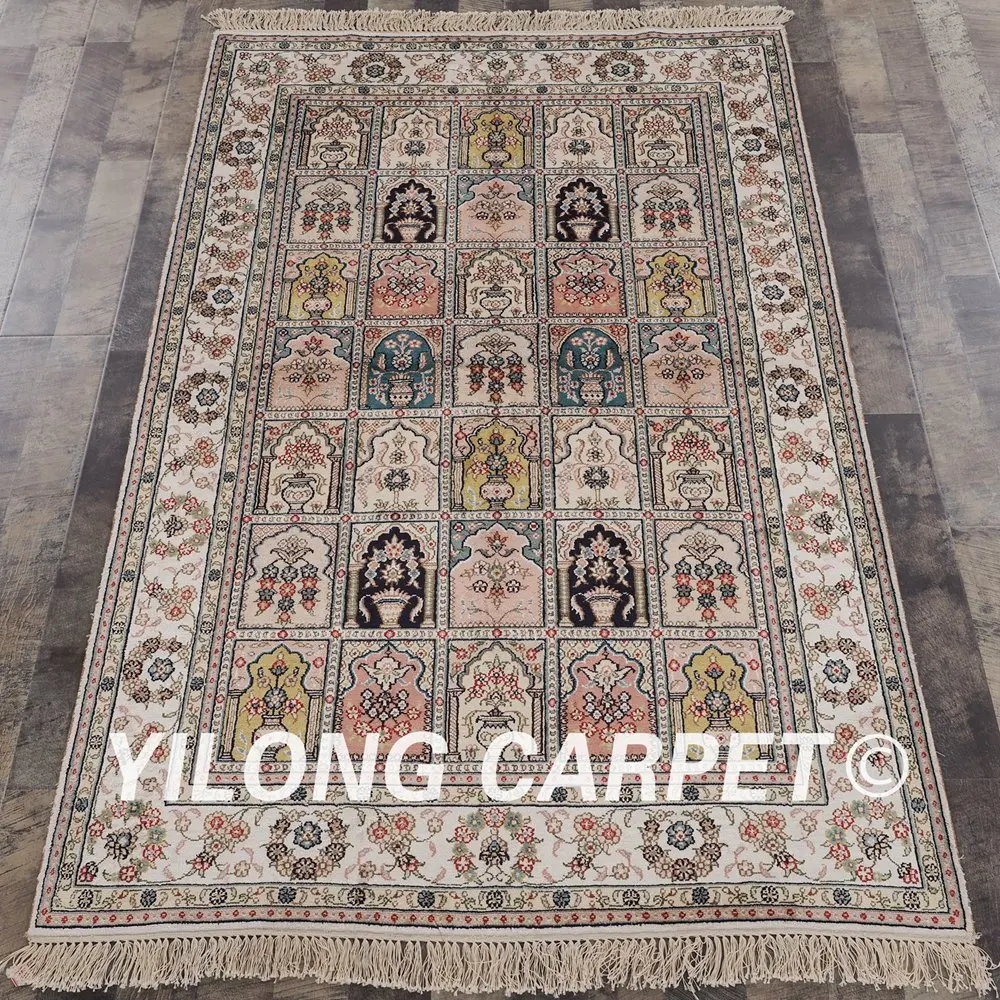Турецкий ковер YILONG 4 'x 6' ручной работы для гостиной четыре сезона выгодные
