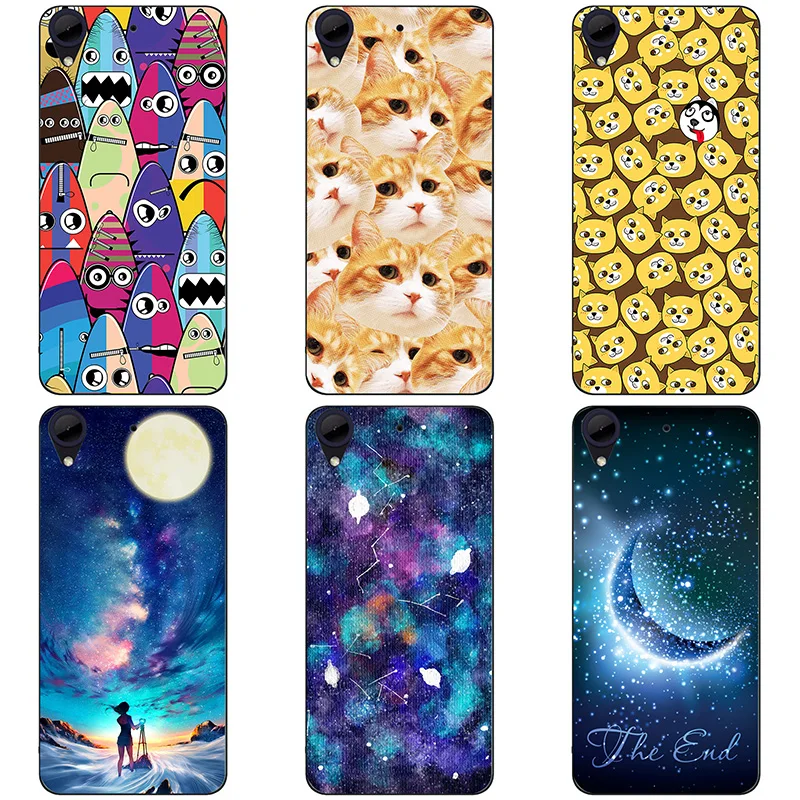 For HTC Desire 650 Case Hard Plastic Back Cover Cases Painting Abstract Patterned Shell Skin |