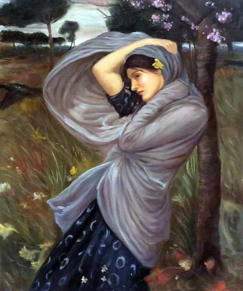 Картина с изображением красивой женщины арт репродукции Джон Уильям водяной