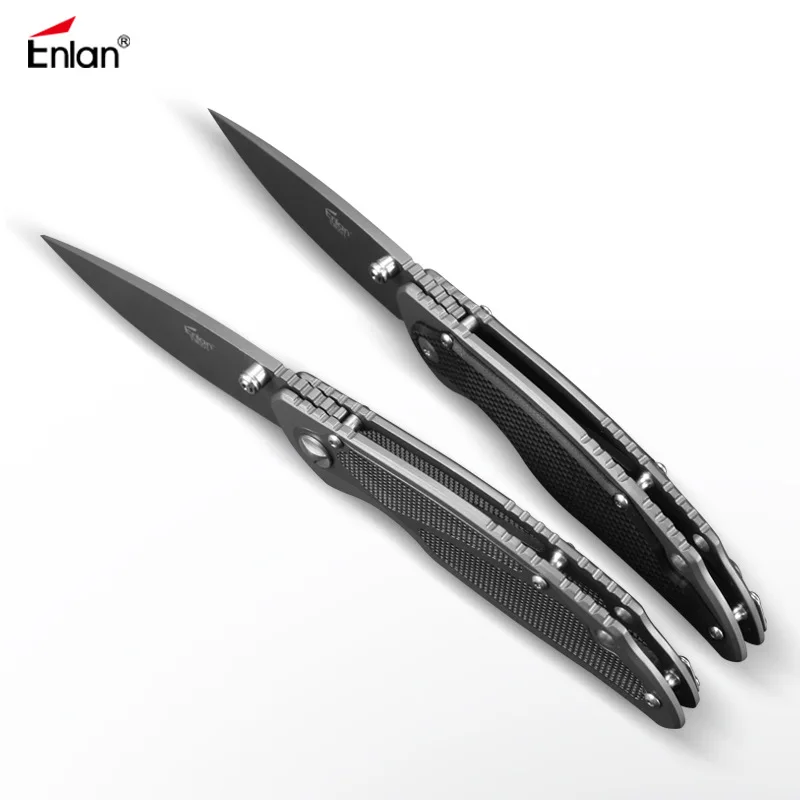 ENLAN EW091 8Cr13Mov лезвие Алюминий/G10 Ручка складной карман Открытый Отдых Выживание Карманный Утилита Охотничий Нож