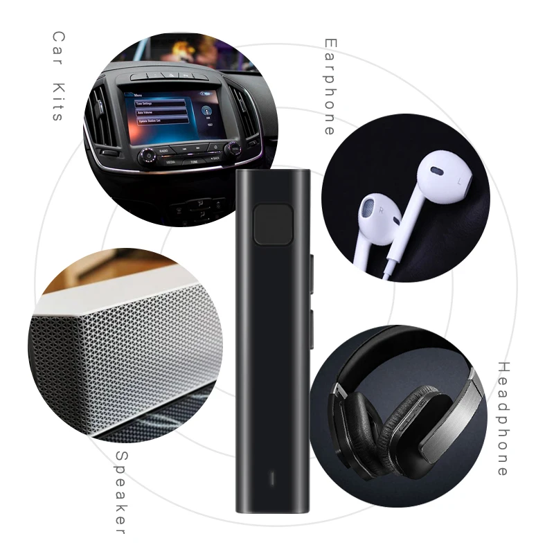 Новый 3 5 мм Jack аудио приемник Беспроводной адаптер Поддержка TF карты Bluetooth 4 2