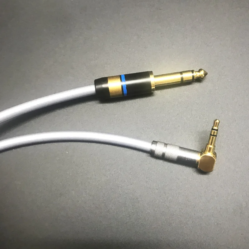 MPS X 22 HiFi 99.9997% OFC + посеребренный 24K позолоченный штекер 3 5 мм 90 градусов до 6 35