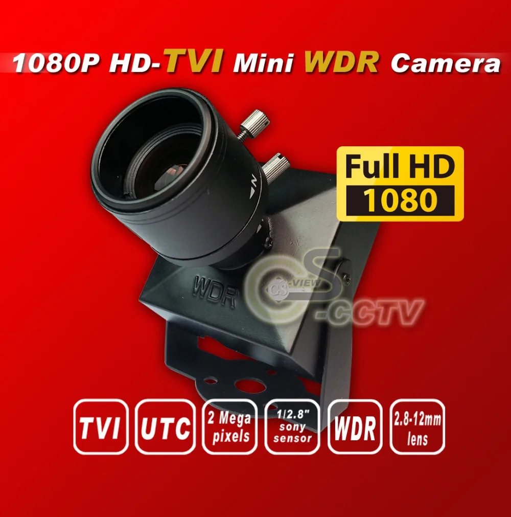 HD TVI 1080P WDR мини камера 1/2. 8 &quotPanasonic 2 4 мегапиксельная 12 мм зум цифровая