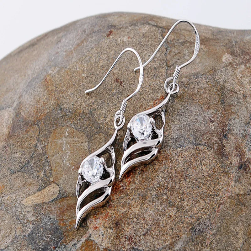 2014 новая серьга с крылом ангела материал из стерлингового серебра 925 пробы