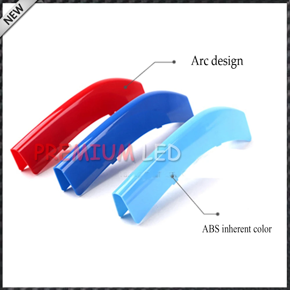 3 шт. точно подходит M Colored решетка вставки планки для BMW F10 F11 5 серии 2014 528i 535i 550i M5
