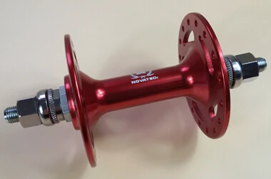 Red 20 key hole Novatec A165SBT Передняя направляющая велосипедная ступица 20H 32H черный, красный, серебристый с фиксированной передачей велосипедная ступица, другие отверстия Фикси ступица - Цвет: Red 20 key hole
