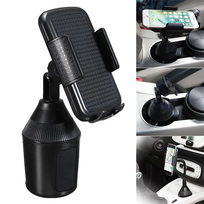 

Hot 360 Degree Adjustable Car Cup Holder Stand Cradle Mount for iPhone Samsung JLD