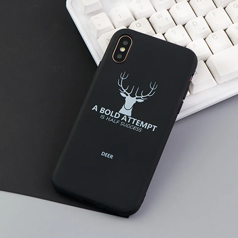 Экологичный чехол для телефона Iphone 6 plus X чехлы 8 Plus милые животные Пиво Олень