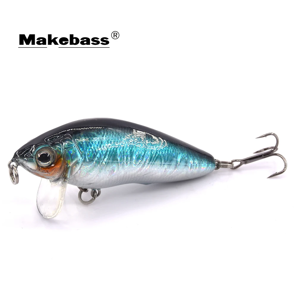 MAKEBASS 0,3 дюйма/унций кренкбейт приманка для рыбалки Плавающие жесткие наживки плавающие наживки лодка океан Topwater приманки рыболовные снасти