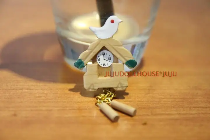 Мини кукольный домик Siwan сцена из глины MINI-модель деревянный колокольчик птица |