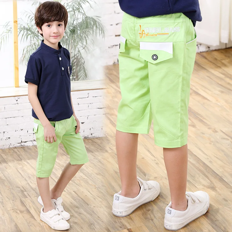 Лето 2020 Детские повседневные шорты детские высокого качества с вышивкой и