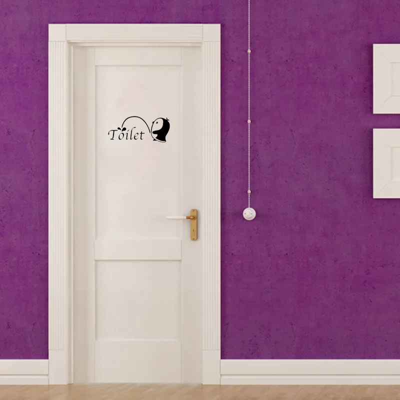 Подарки на день рождения милый настенная с пингвином Стикеры s Ванная комната Docer