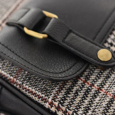 Manufacturers supply the British Plaid backpack canvas bag winter hot spot wholesale student Backpack. | Багаж и сумки