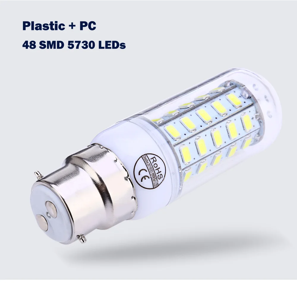 AC 220V E14 4,5 W 400-450LM SMD 5730 светодиодный кукурузная лампа светильник с 48 Светодиодный s