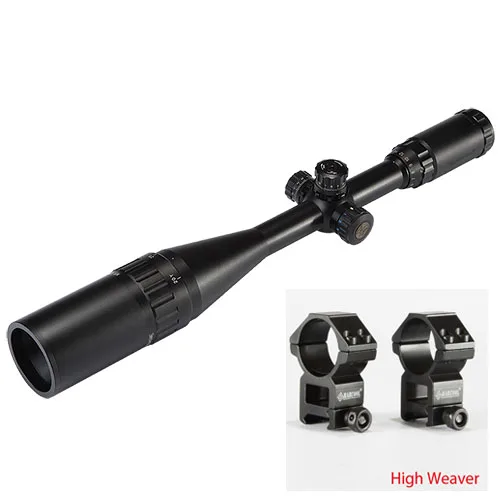 High Weaver Marcool EST 4-16X50 AOIRGBL luneta para rifle Red Dot Airsoft Air Rifle оптика пистолеты телескопический прицел цель Охота - Цвет: High Weaver