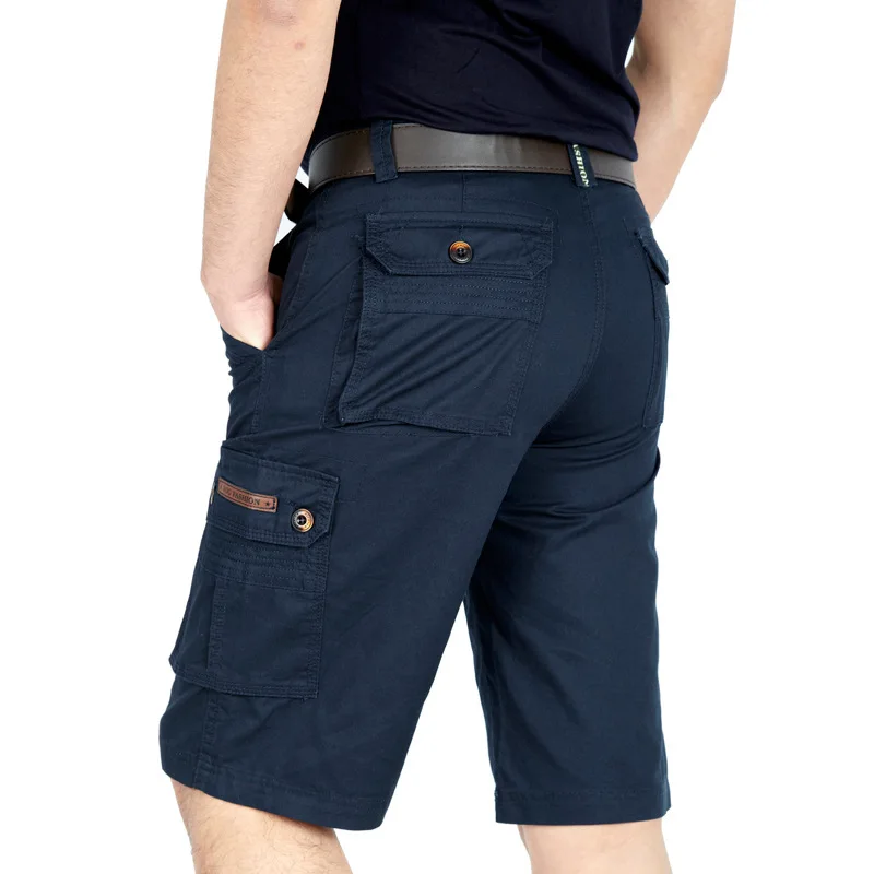 

2017 Waterproof cargo military shorts Large size 30-44 thin material for summer short pants short masculino