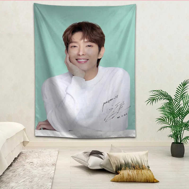 3 Пользовательские LEE JOON GI печатных Творческий гобелен гостиная спальня задний план стены ткань Висячие картины небольшой свежий - Цвет: 3