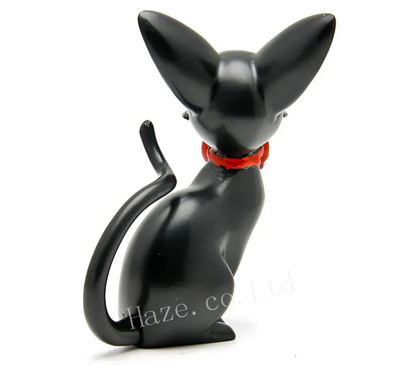 Anime Kiki's Delivery Service Jiji Black Cat Kitten Resin Figurine Statue Figure | Игрушки и хобби